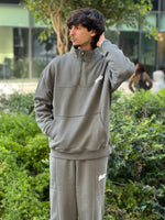 Zippé a col Ensemble - Olive