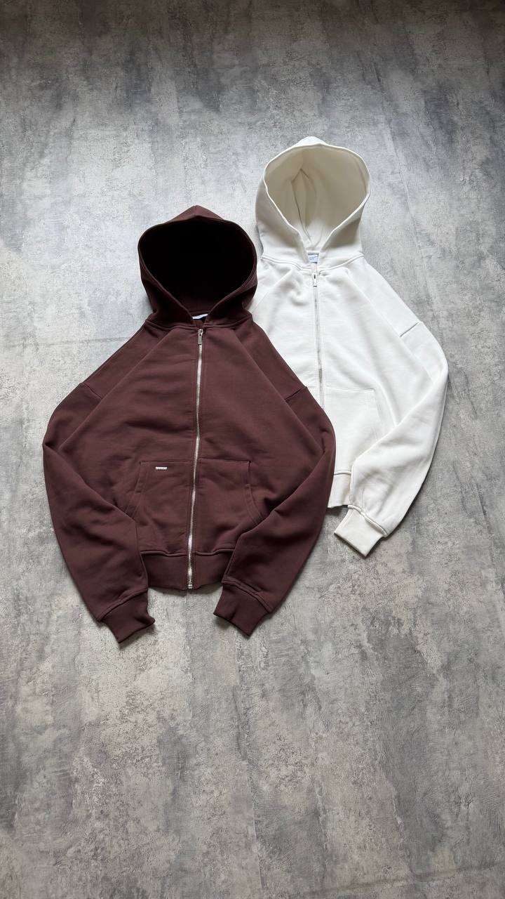 CONTRAST ZIP HOODIE